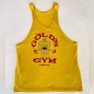 Gold’s Gym Vintage tank top (Yellow)